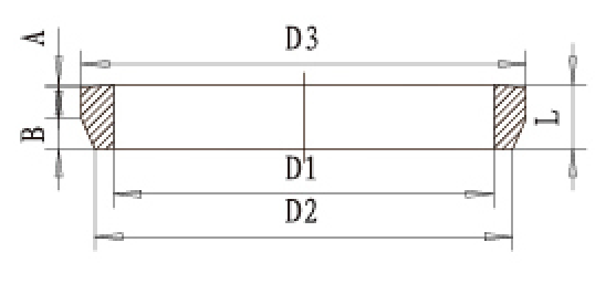 B型密封膠圈結(jié)構(gòu)圖